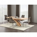 Stół rozkładany Sandor 160x90 dąb złoty Halmar | Kup online