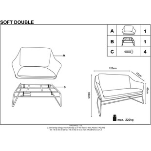 Sofa Soft 125cm Halmar: Komfort i Styl w Twoim Domu