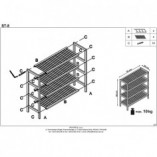 Stojak na buty drewniany Halmar ST8 - Naturalny | Półka na buty