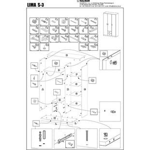 Szafa Lima 120cm dąb sonoma Halmar - Funkcjonalność i styl