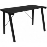 Biurko szklane industrialne Typhoon 125cm czarne Actona | Kup online
