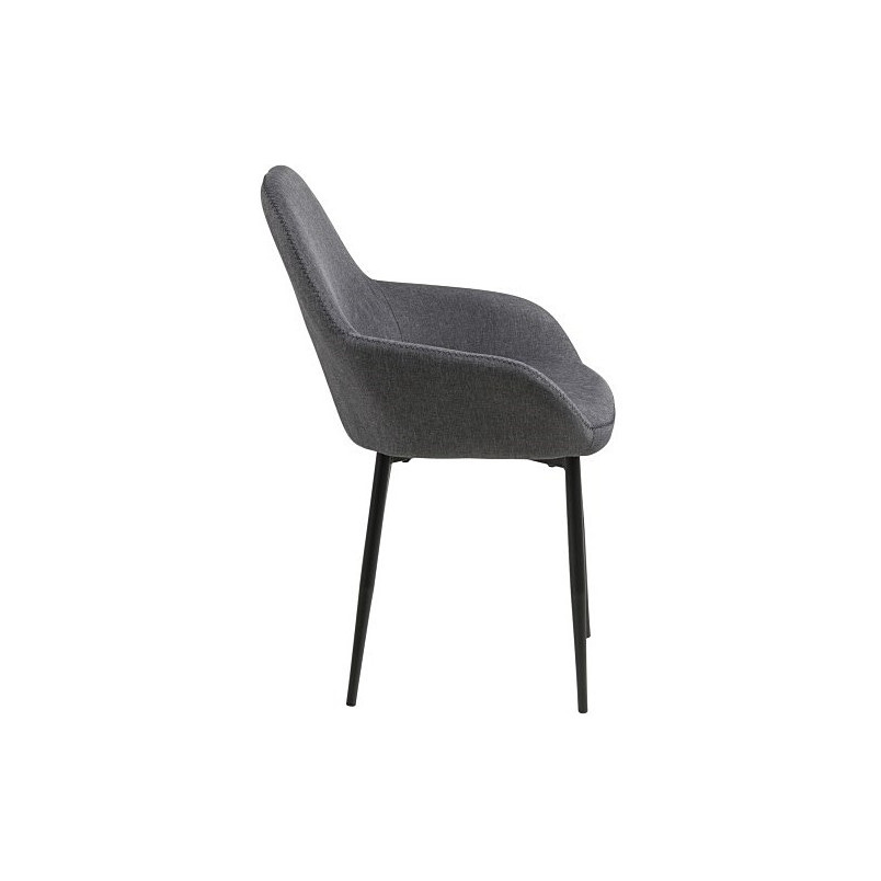 Krzesło tapicerowane Candis szare Actona | Komfortowy design
