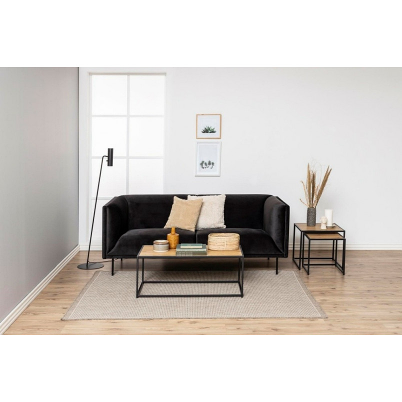 Stoliki loft Actona Seaford - dąb/czarny | Meble Actona