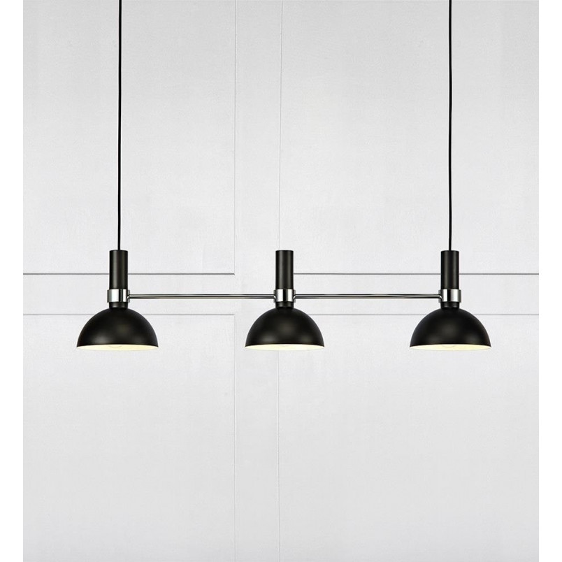 Lampa wisząca Larry III | Markslojd | Czarna, 3-punktowa