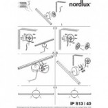 Kinkiet łazienkowy LED Nordlux | Stal szczotkowana, IP44