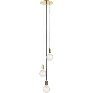 Lampa wisząca Sky Round 3x E27 złota | Markslojd