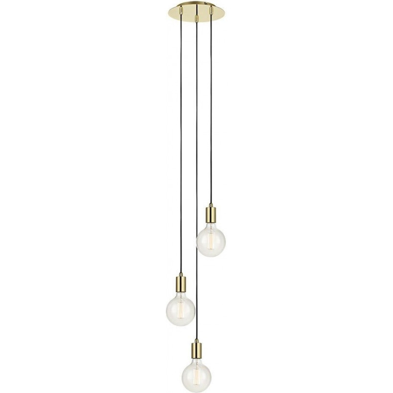 Lampa wisząca Sky Round 3x E27 złota | Markslojd