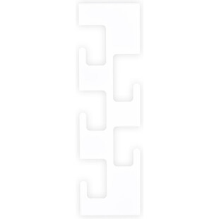 Wieszak ścienny Zip biały Intesi | Nowoczesny design