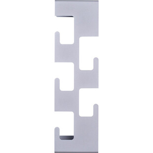 Wieszak ścienny metalowy Zip szary Intesi - Nowoczesny design