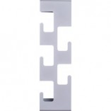Wieszak ścienny metalowy Zip szary Intesi - Nowoczesny design