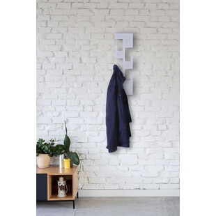 Wieszak ścienny metalowy Zip szary Intesi - Nowoczesny design