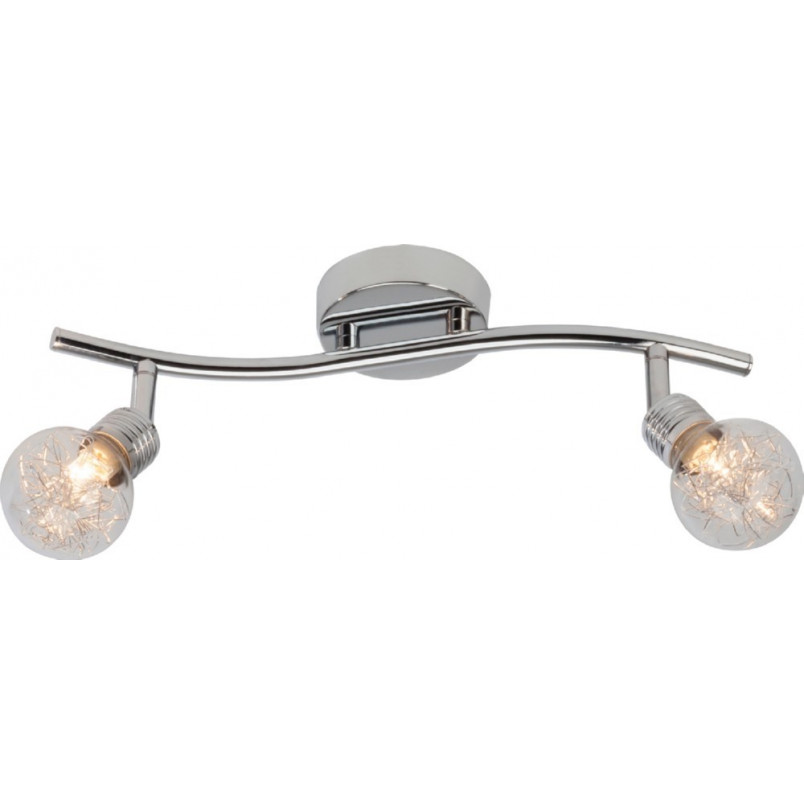 Plafon szklany Brilliant Bulb II chrom | Lampa glamour