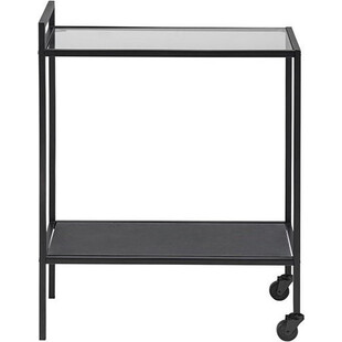 Barek szklany Actona Seaford 60cm | Czarny i Przezroczysty