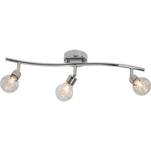 Plafon szklany Glamour Bulb III chrom - Luksusowe oświetlenie Brilliant