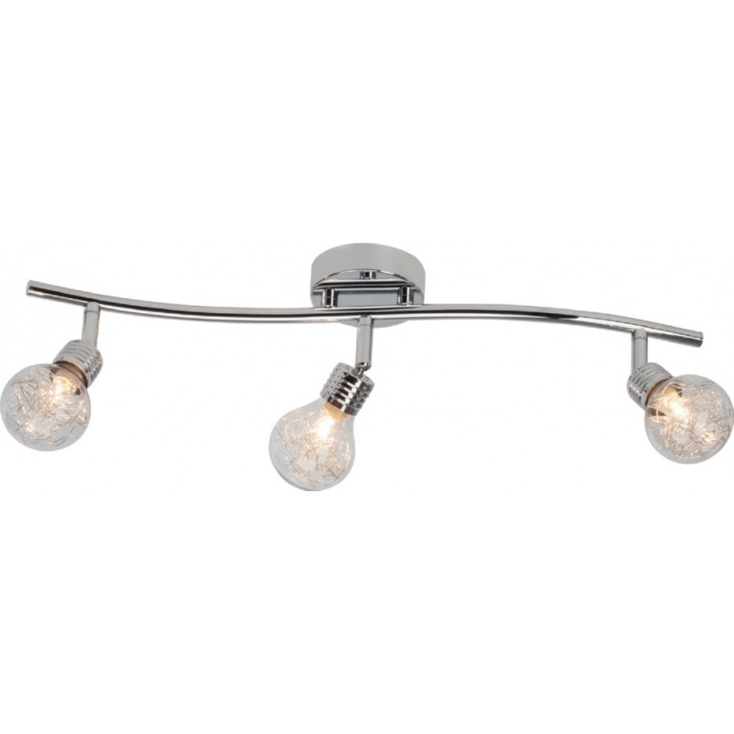 Plafon szklany Glamour Bulb III chrom - Luksusowe oświetlenie Brilliant
