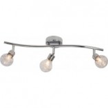 Plafon szklany Glamour Bulb III chrom - Luksusowe oświetlenie Brilliant