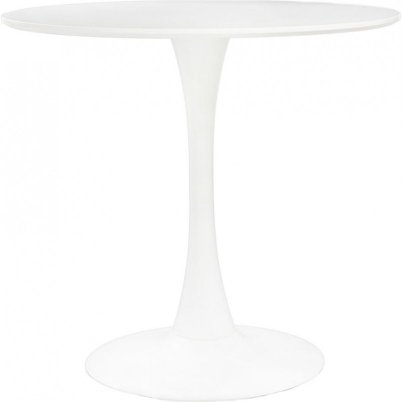 Stół okrągły biały Simplet Skinny 80cm - Elegancki design