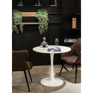 Stół okrągły biały Simplet Skinny 80cm - Elegancki design