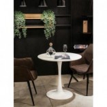 Stół okrągły biały Simplet Skinny 80cm - Elegancki design