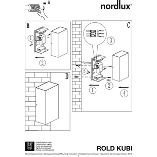Kinkiet zewnętrzny Rold czarny Nordlux | Oświetlenie Ogrodu