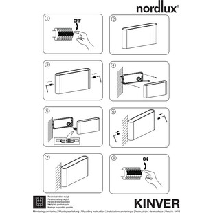 Kinkiet zewnętrzny Nordlux Kinver LED biały | Sklep z lampami