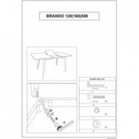 Stół rozkładany Brando Signal | Skandynawski design 120x80