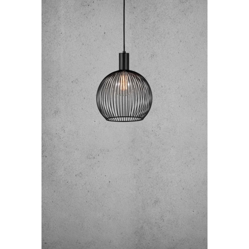 Lampa wisząca czarna AVER - Design For The People | Loftowa Kula