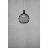 Lampa wisząca czarna AVER - Design For The People | Loftowa Kula