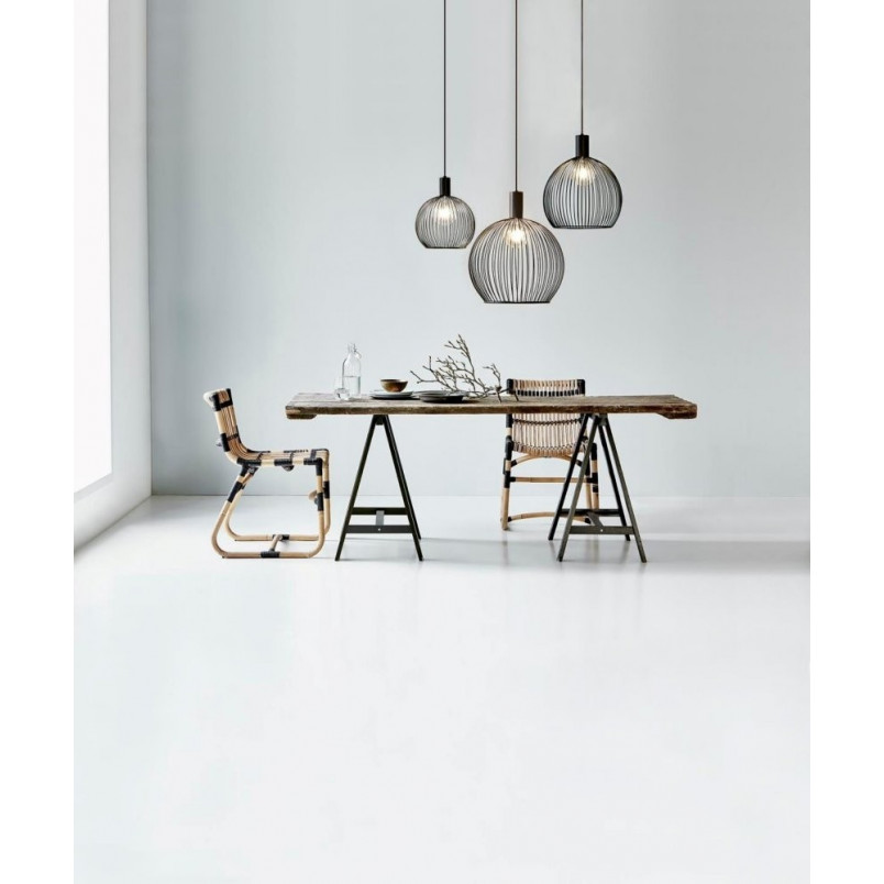 Lampa wisząca czarna AVER - Design For The People | Loftowa Kula