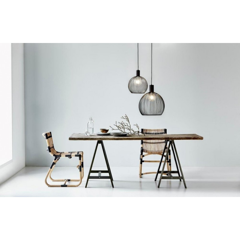 Lampa wisząca czarna AVER - Design For The People | Loftowa Kula