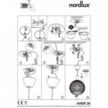 Lampa wisząca czarna AVER - Design For The People | Loftowa Kula