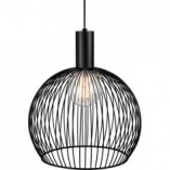 Lampa wisząca czarna AVER - Design For The People | Loftowa kula