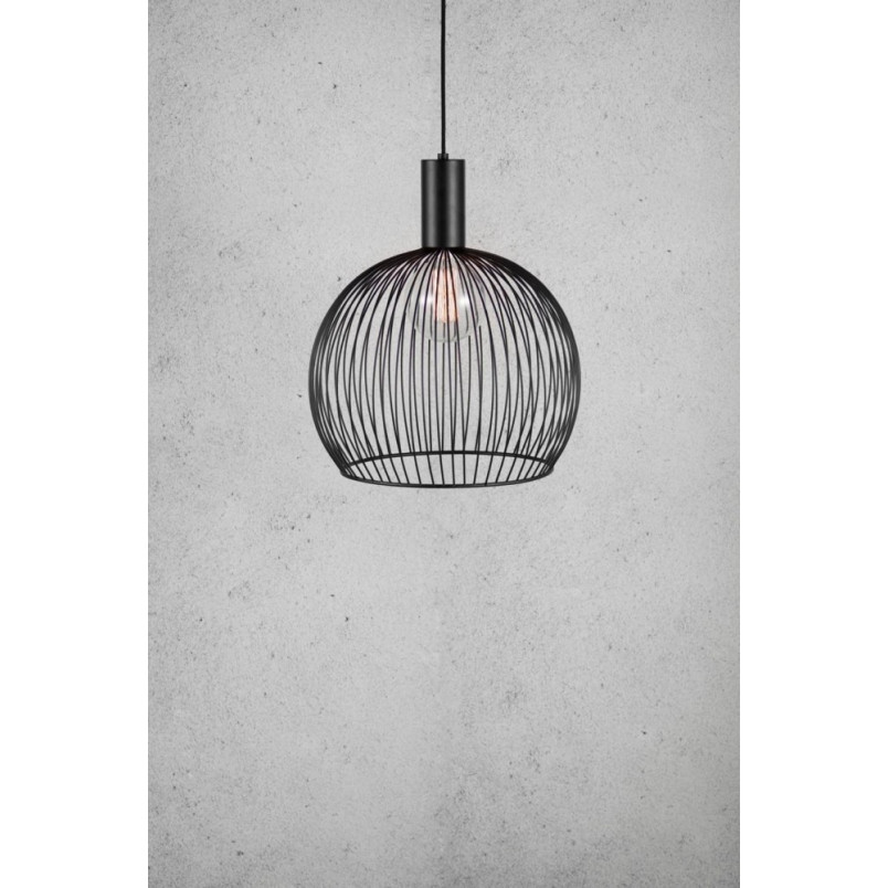 Lampa wisząca czarna AVER - Design For The People | Loftowa kula