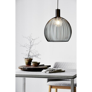 Lampa wisząca czarna AVER - Design For The People | Loftowa kula