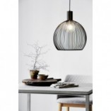 Lampa wisząca czarna AVER - Design For The People | Loftowa kula