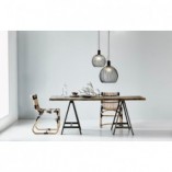 Lampa wisząca czarna AVER - Design For The People | Loftowa kula