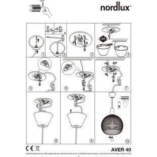 Lampa wisząca czarna AVER - Design For The People | Loftowa kula