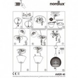 Lampa wisząca czarna AVER - Design For The People | Loftowa kula