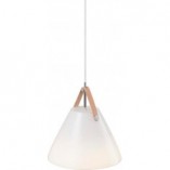 Lampa wisząca Strap - Skandynawski design, szkło, biała | Design For The People