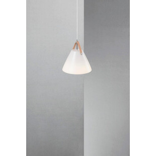 Lampa wisząca Strap - Skandynawski design, szkło, biała | Design For The People