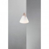 Lampa wisząca Strap - Skandynawski design, szkło, biała | Design For The People