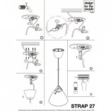 Lampa wisząca Strap - Skandynawski design, szkło, biała | Design For The People