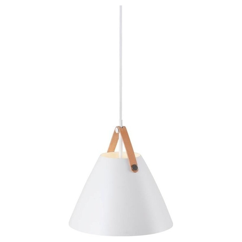 Lampa wisząca Strap biała | Skandynawski design | Design For The People