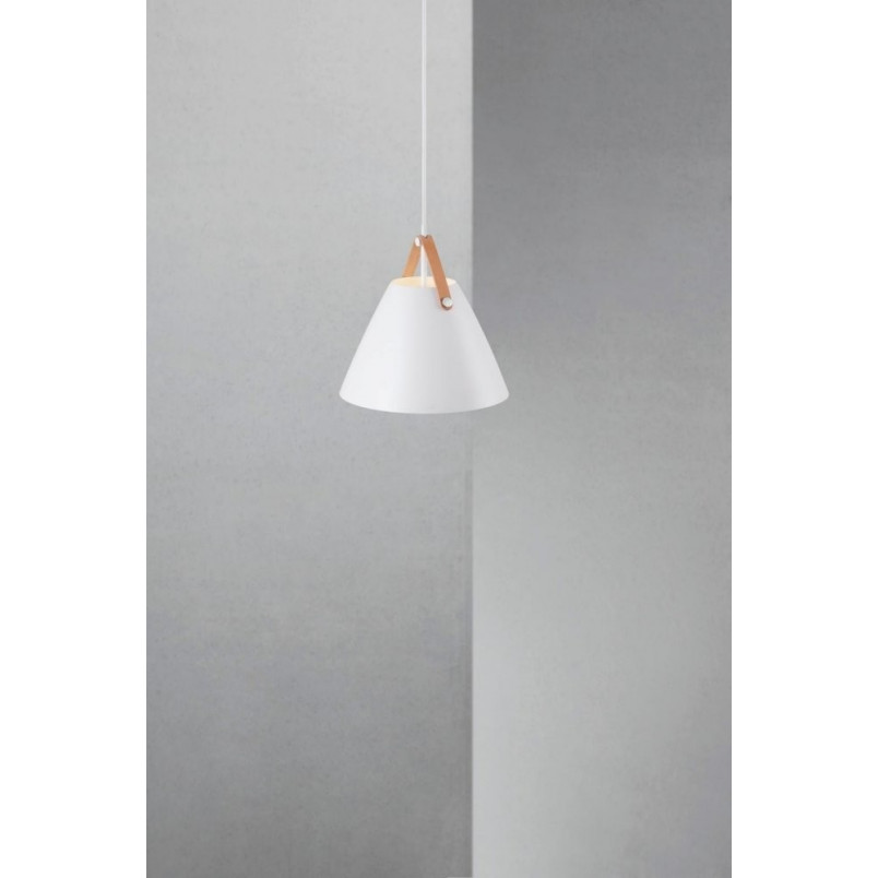 Lampa wisząca Strap biała | Skandynawski design | Design For The People