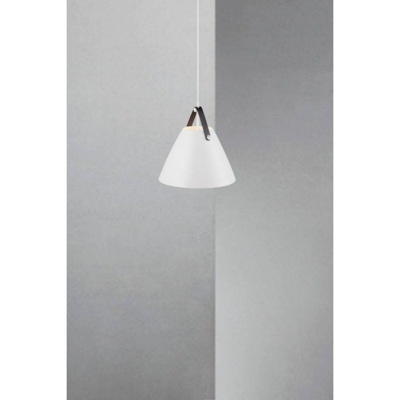 Lampa wisząca Strap biała | Skandynawski design | Design For The People