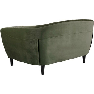 Sofa welurowa 2-os. Ria Actona | Zielony glamour