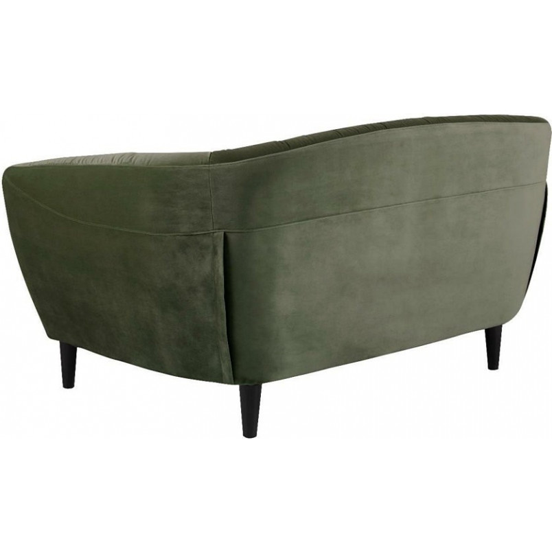 Sofa welurowa 2-os. Ria Actona | Zielony glamour