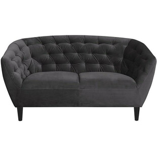 Sofa welurowa 2-os. Ria Actona | Szara, 150cm - Stylowy salon