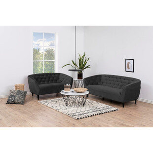 Sofa welurowa 2-os. Ria Actona | Szara, 150cm - Stylowy salon