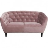 Sofa welurowa 2-os. Ria Actona | Różowa, 150cm - Stylowy Salon
